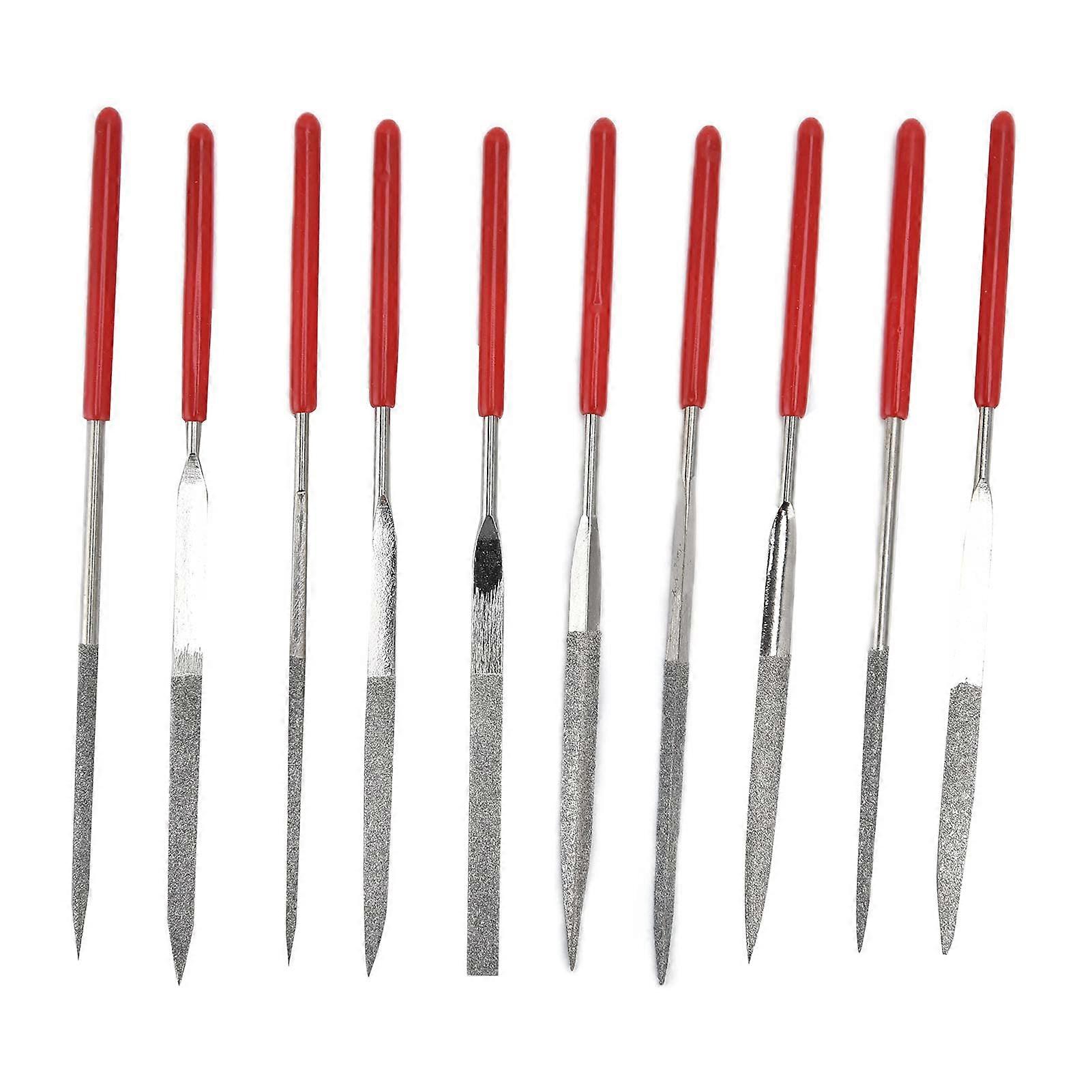 Nadeldatei Set 3 Stück 140 mm Gehäuftete Metall Feilen Mit Robusten Bequemen Griffen Für Schmuckgestaltung