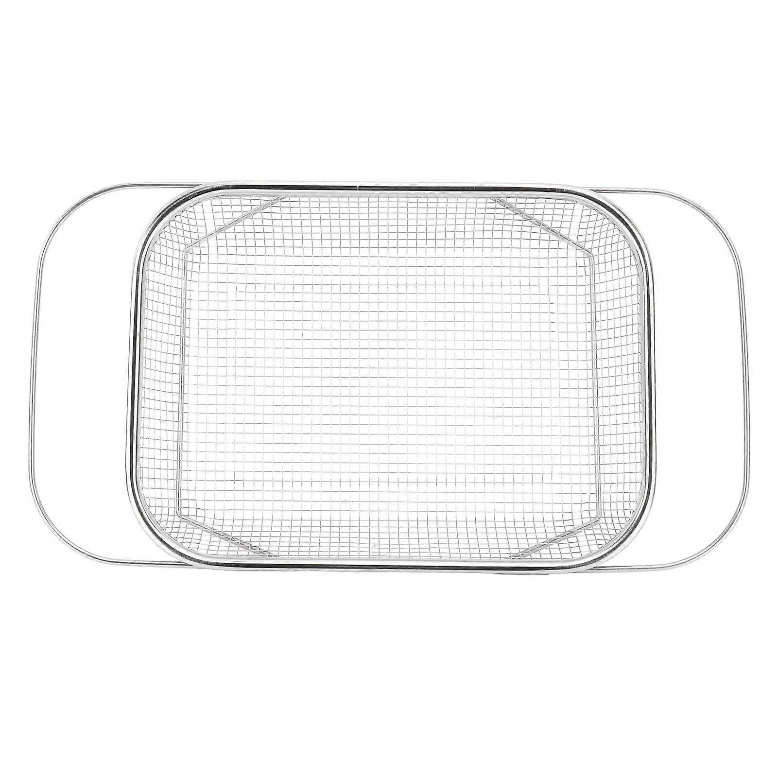 Stainless Steel Over Sink Strainer Basket with Rubber Handle, Expandable Fine Mesh, Rectangle Gold, Kitchen Sink Accessory