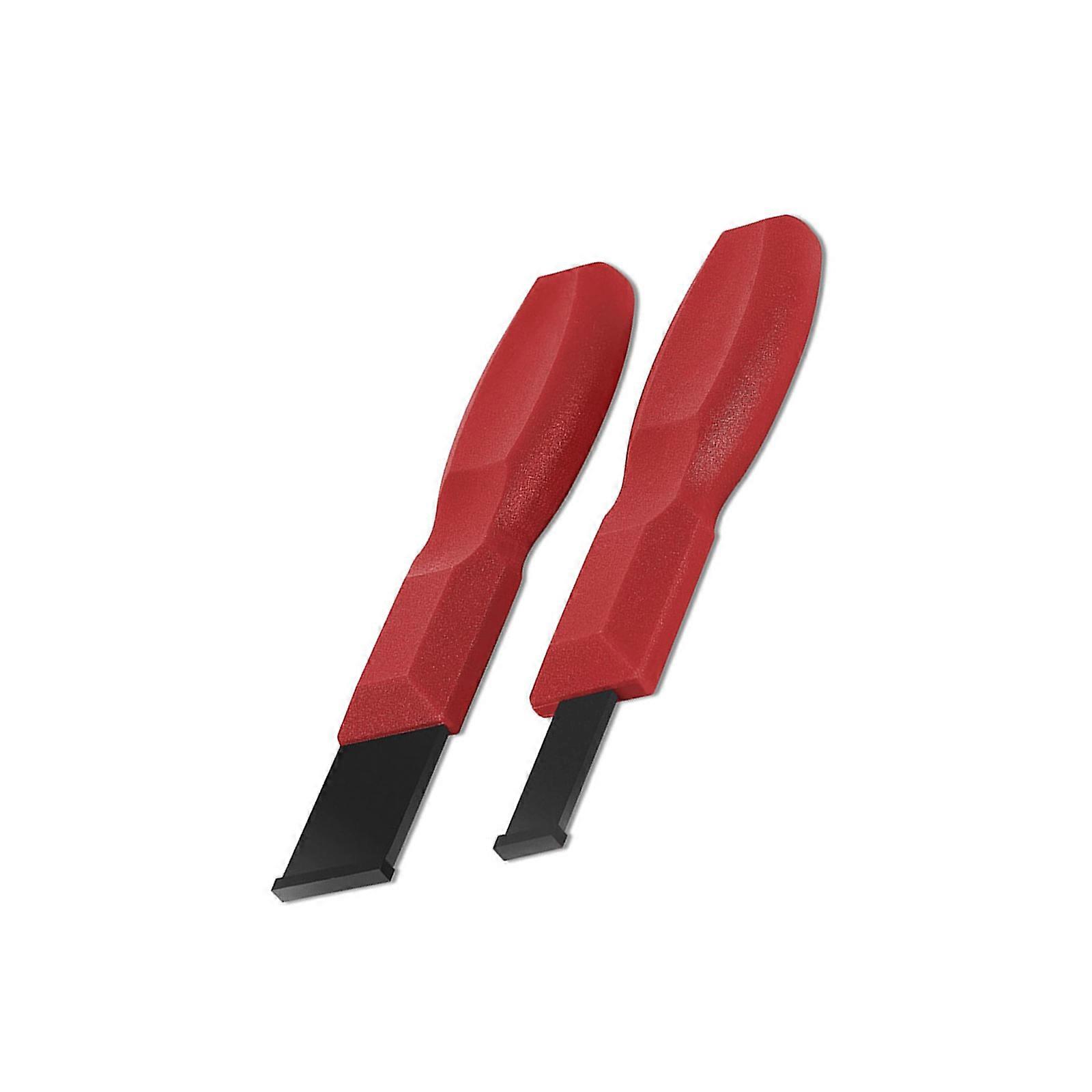 Professional Grade Carbide Scrapers Tool Double Size 1-1/4" & 5/8" For Stubborn Adhesive Removal On Metal Surfaces Multicolor