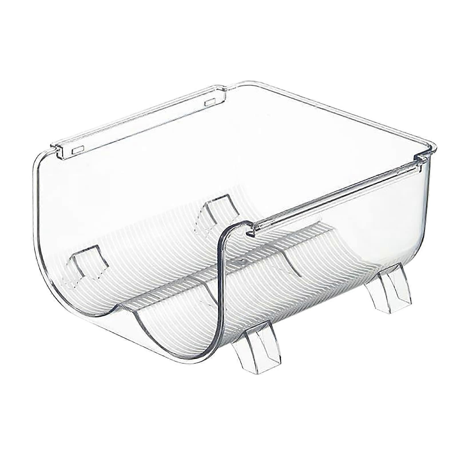 Water Bottle Organizer Two-Grid Transparent Stackable Space-Saving Water Bottle Storage Holder For Vacuum Cups