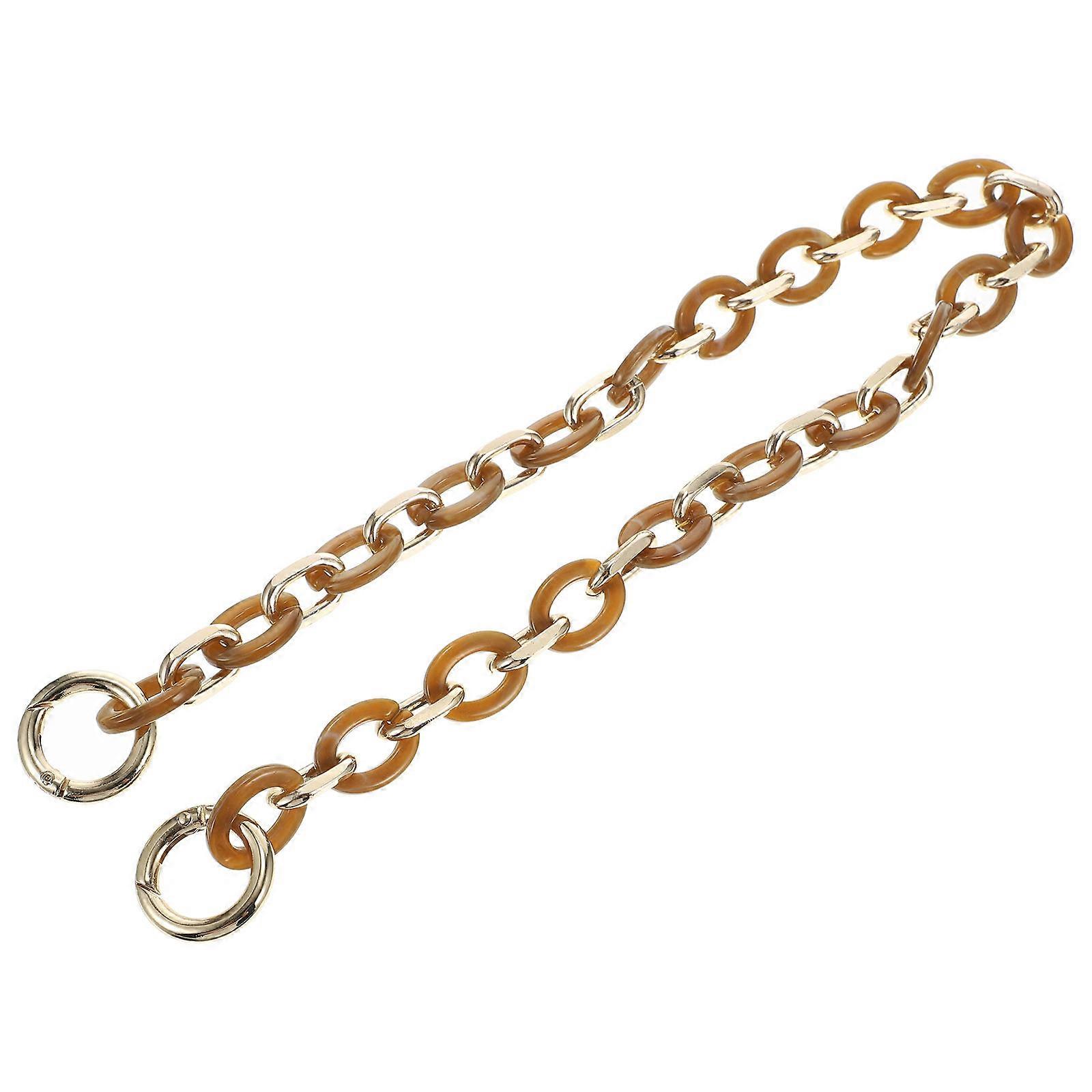Women's Fashion Resin Bag Chain with Golden Color for Stylish Handbag Use 1PCS