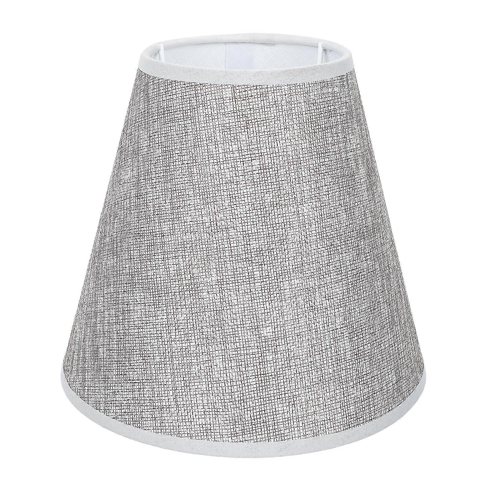 Table Lampshade Small Tabletop Lampshade Lighting Accessory for Study Grey 20x20cm Simple Design 1Set