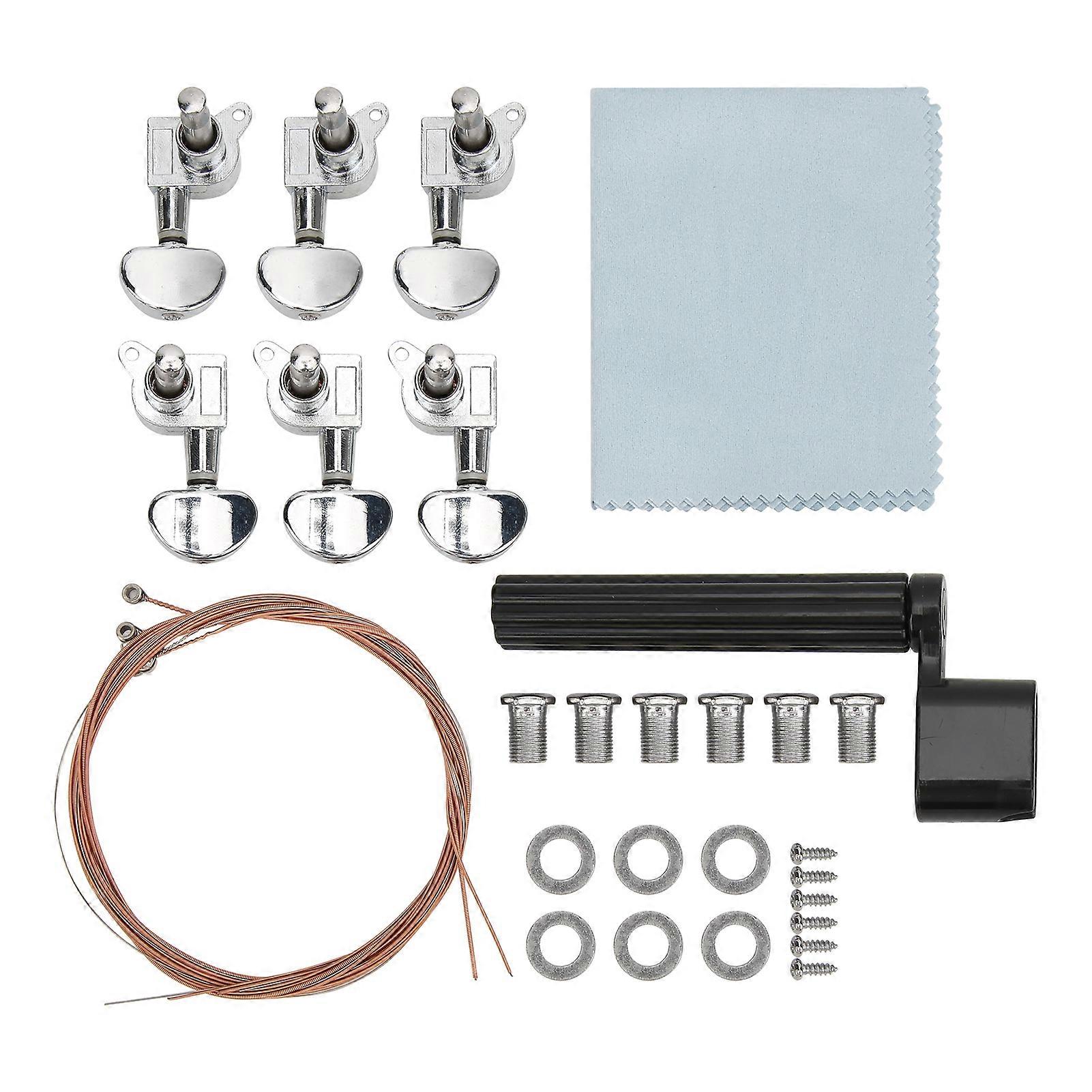 Guitar Heads Knobs Kit Metal Tuning Keys Musical Instrument Accessories for Musicians Players