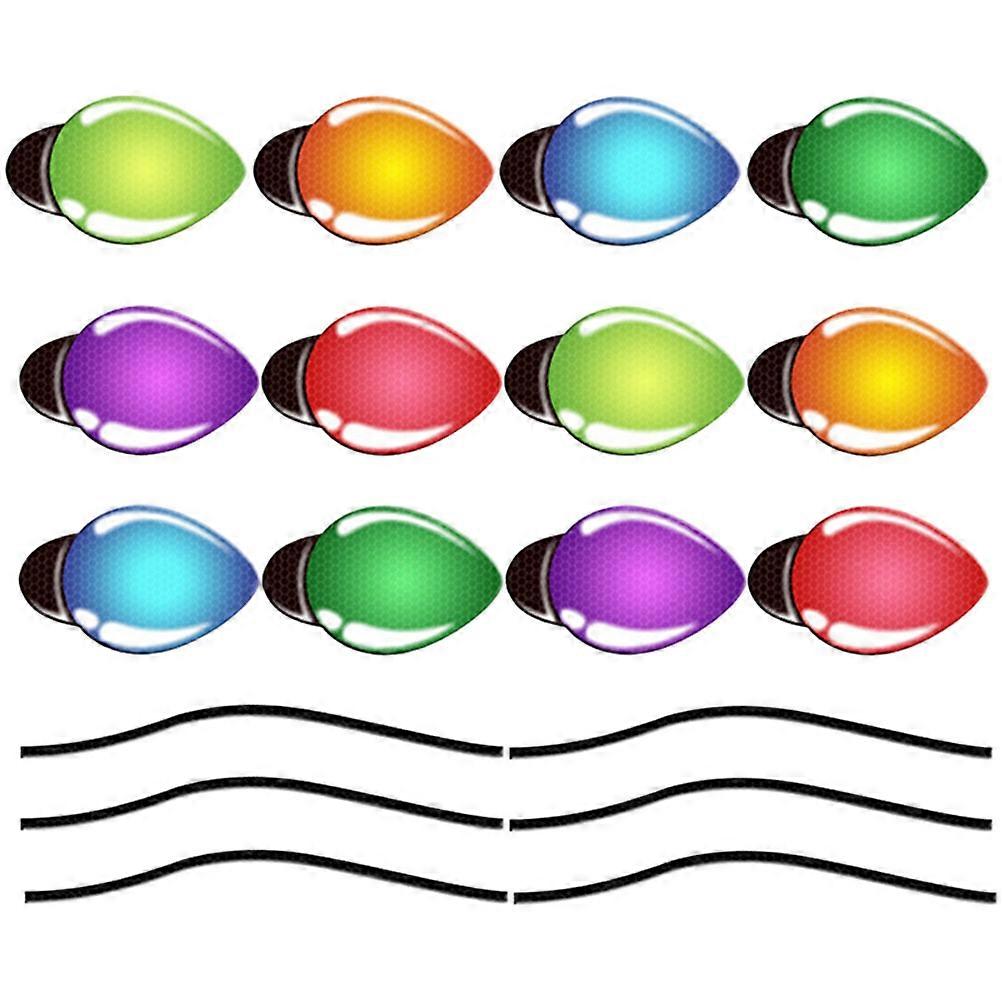 Magnetic Light Bulb Stickers for Car Decor Perfect for Metal Surfaces Safe and Durable 1 Set Multi