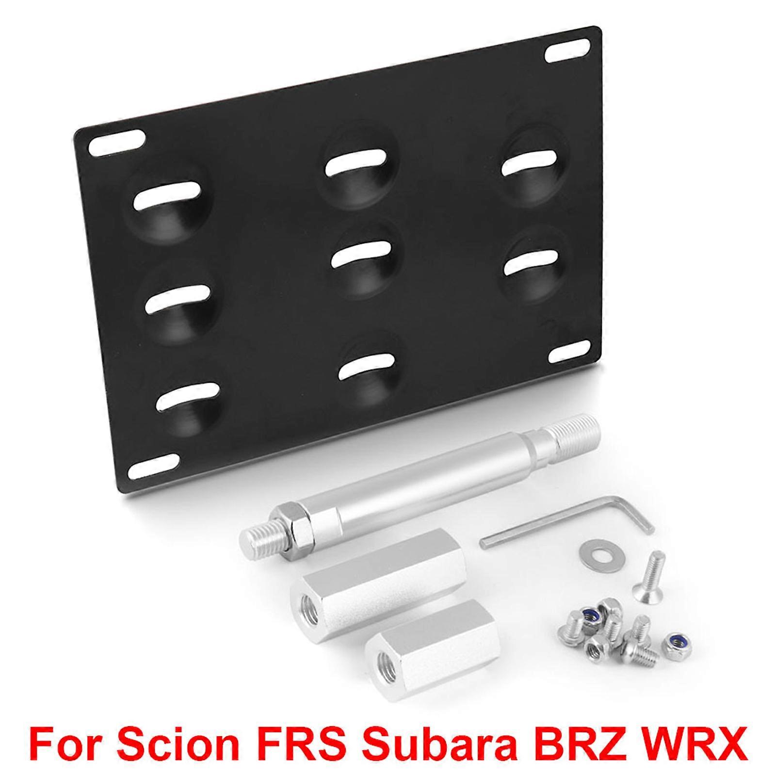 Front Bumper Tow Hook Bolt on Aluminum License Plate Mount Bracket Holder For Subara BRZ Multicolor