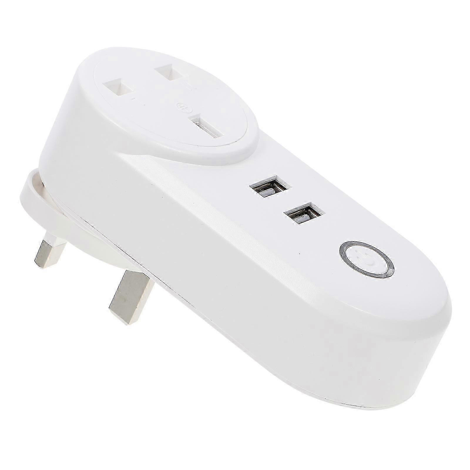 WiFi Smart Plug Dual USB WiFi Smart Socket Smart Outlet Plug for Home ( Plug)