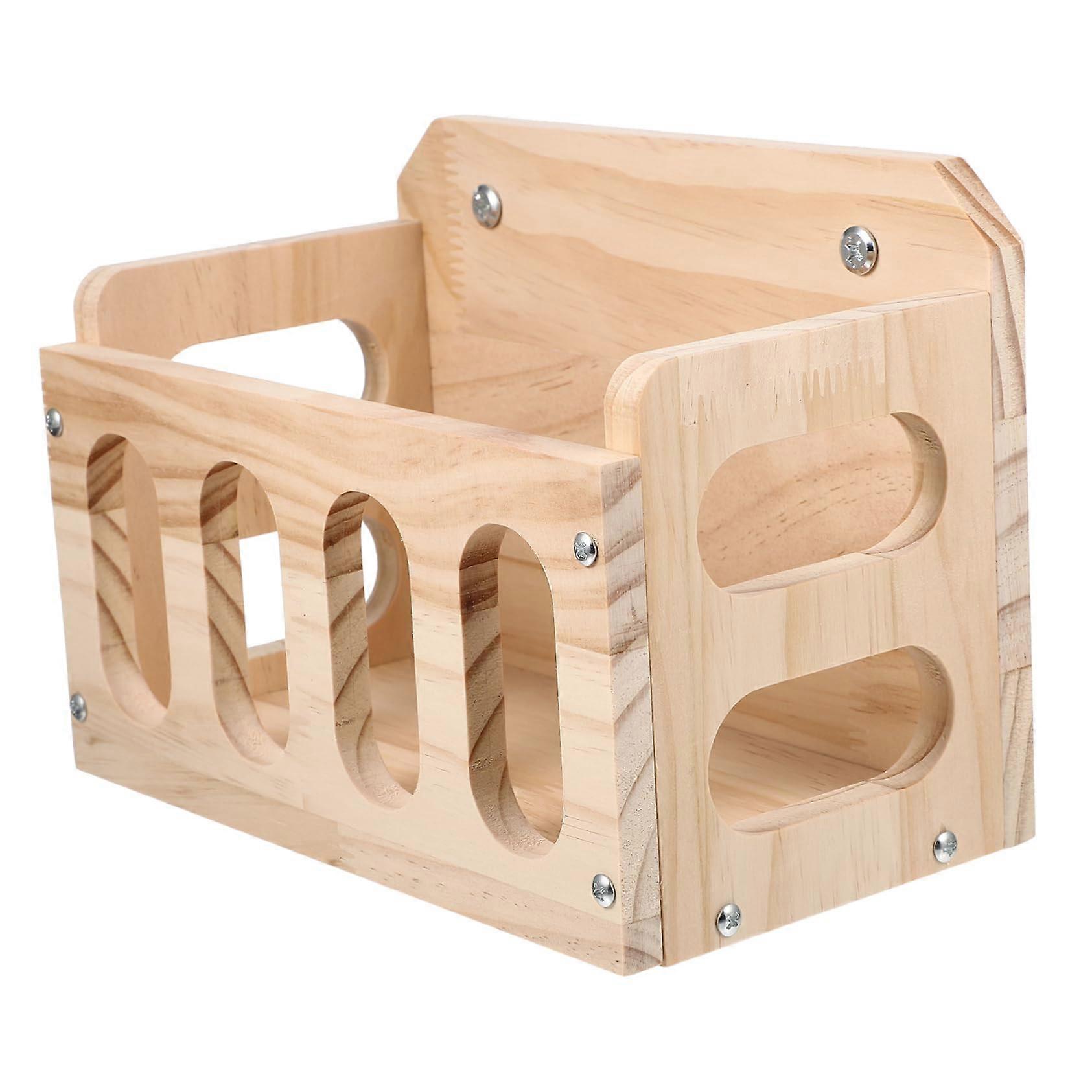 Hay Feeder for Rabbits Hay Feeder Made of Wood for Cuddling with Guinea Pigs Keeps Food Fresh