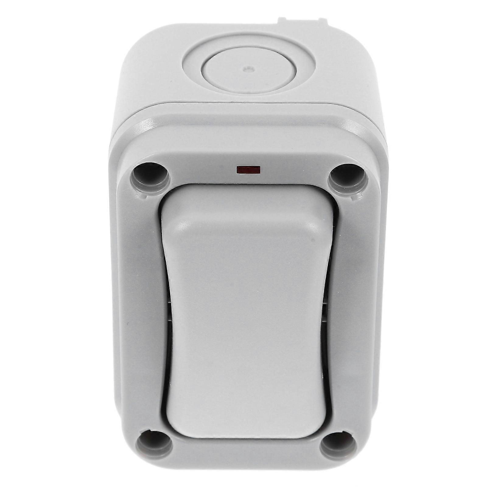 Weatherproof Outdoor Light Switch with Integrated LED for Gate Opener – Durable Rainproof Surface Mounted Push Button Switch for Easy Installation