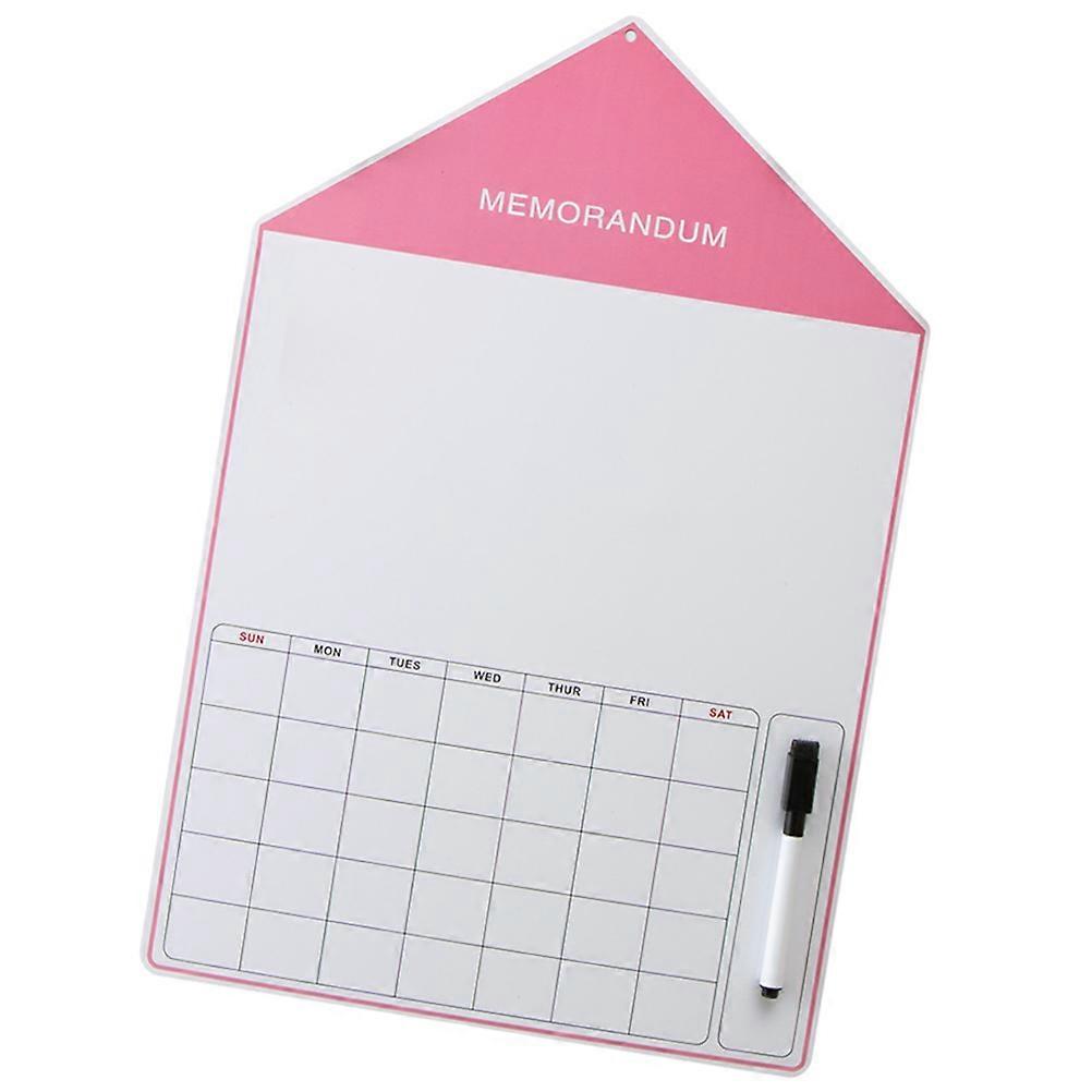 Cute House Pattern Magnetic Memo Sticker Erasable Fridge Whiteboard with Pen for Home, Cafe, and Restaurant Use – Easy Reminder for Important Notes