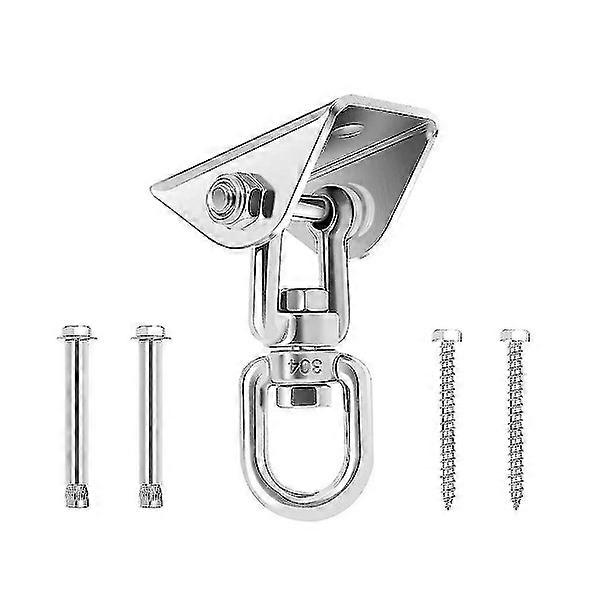 High Performance Swing Hangers Suspension Hooks 2204 Lb 360 Rotate Swing Hooks Playground Porch Yoga Seat Hammock Chair Sandbag Set