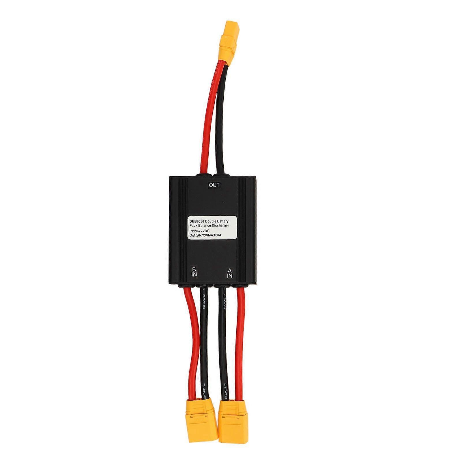 Electric Bike Double Battery Discharge Converter 20V to 72V Dual Battery Parallel Module Adapter for Replacement 80A
