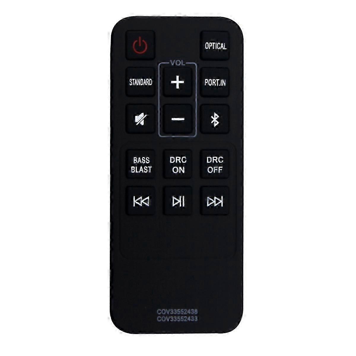 COV33552438 COV33552433 Remote Control Replacement for 2.0 Channel Compact Sound Bar SK1