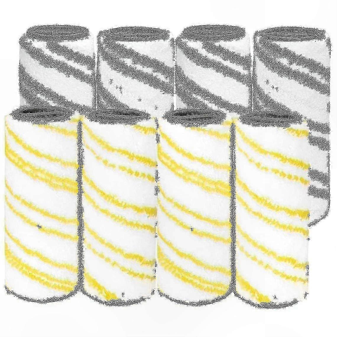 8-Piece Roller Set for Floor Cleaners Compatible with FC7, FC5, FC3, FC3D Models