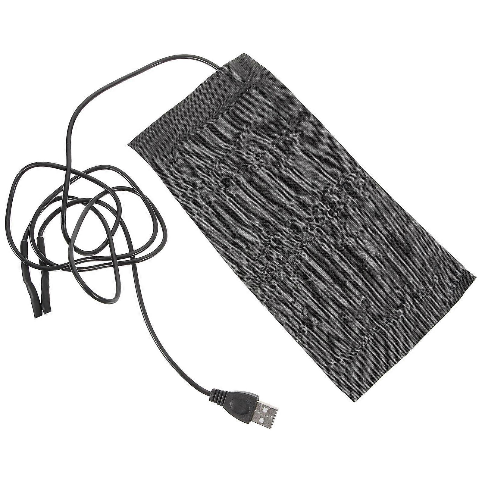 USB Heat Mat For Potted Plant Temperature Control Black Rectangular 19.5X10CM 1Pack