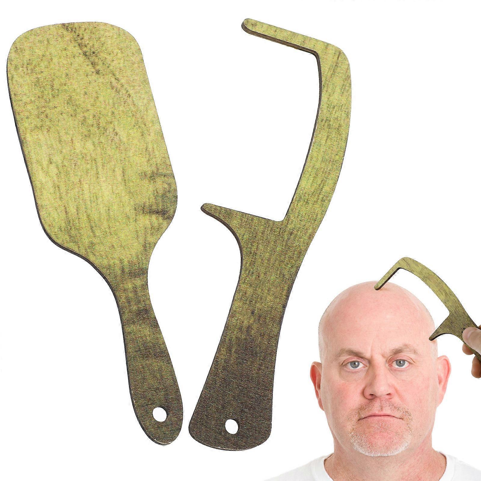 1 Set Bald Man Joke Comb and Brush Funny Grooming Tool Hairless Combing Brush Comb for Bald Gifts