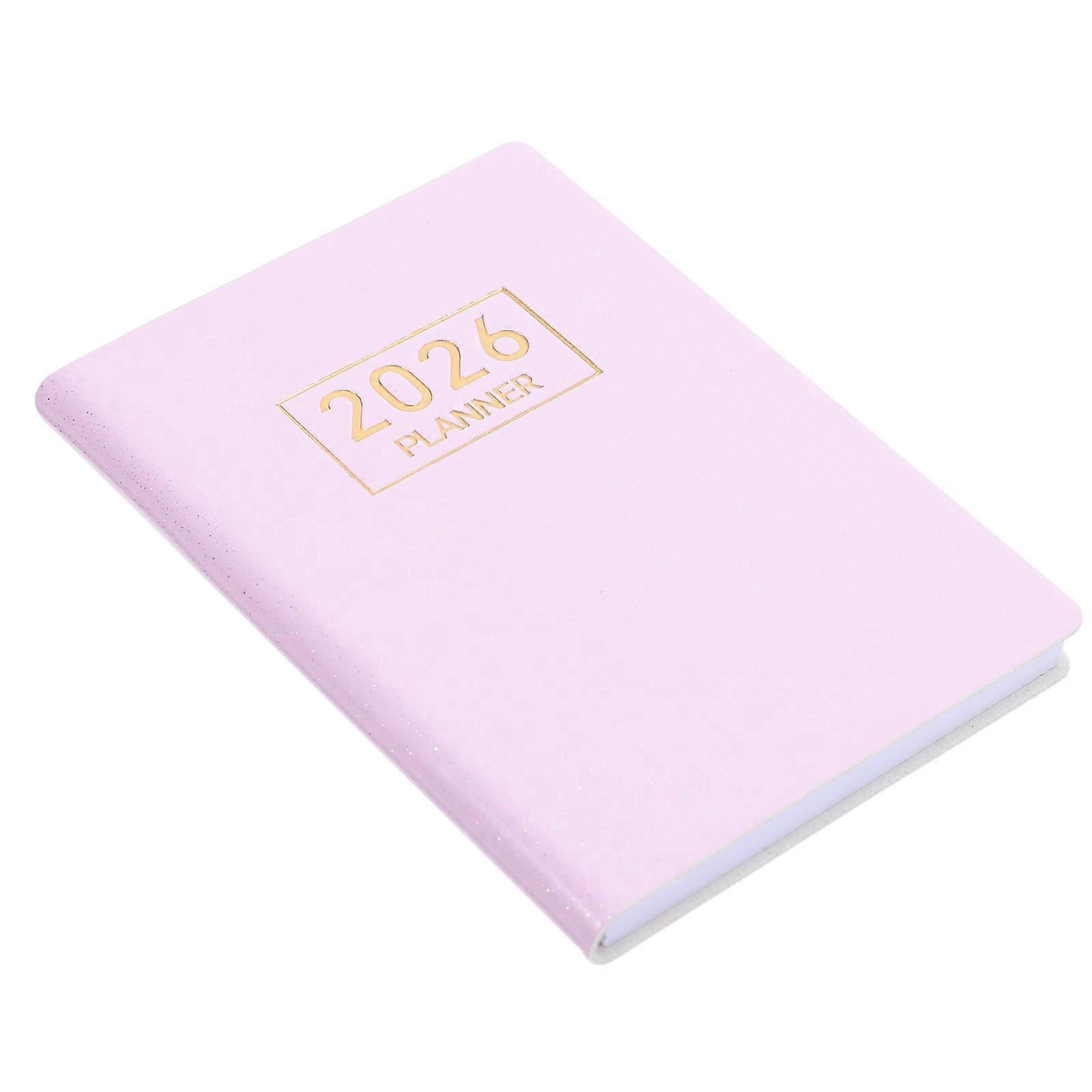 Compact Mini Daily Planner with PU Cover – Monthly & Weekly Pocket Calendar for Travel, Scheduling for Friends and Family