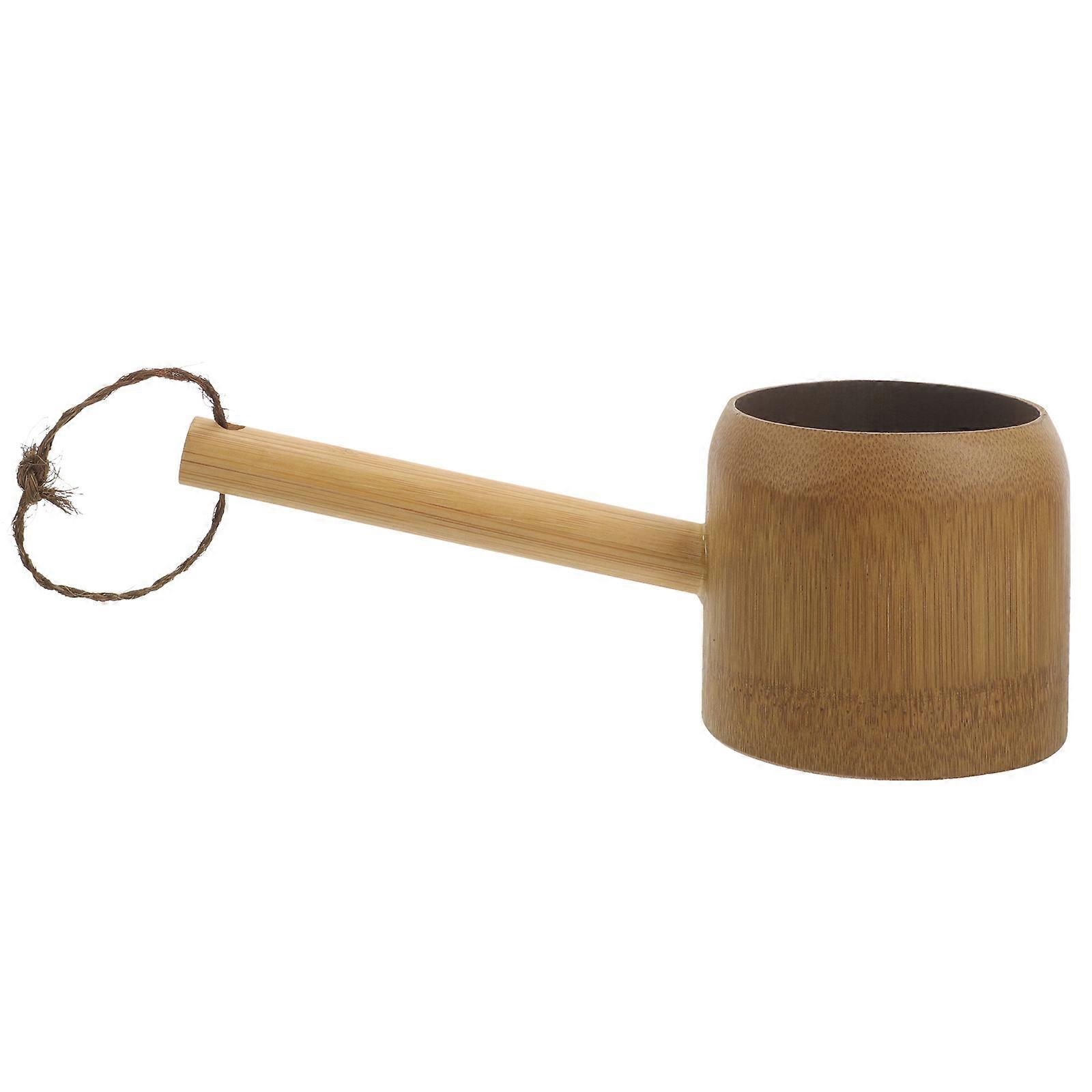 Bamboo Water Scoop for Home Use Multi Color Ergonomic Design Sturdy and 0.5L Capacity