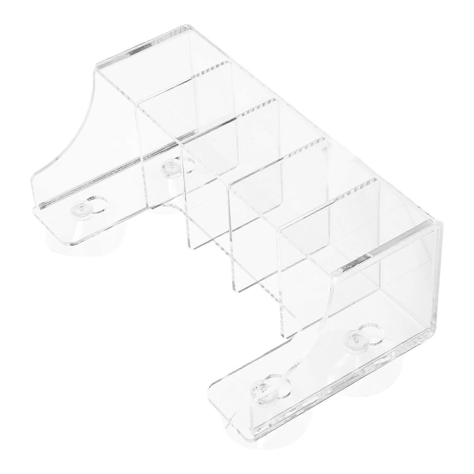 Suction Cup Compartment Holder For Refrigerator Installation And Space Saving 1Pcs