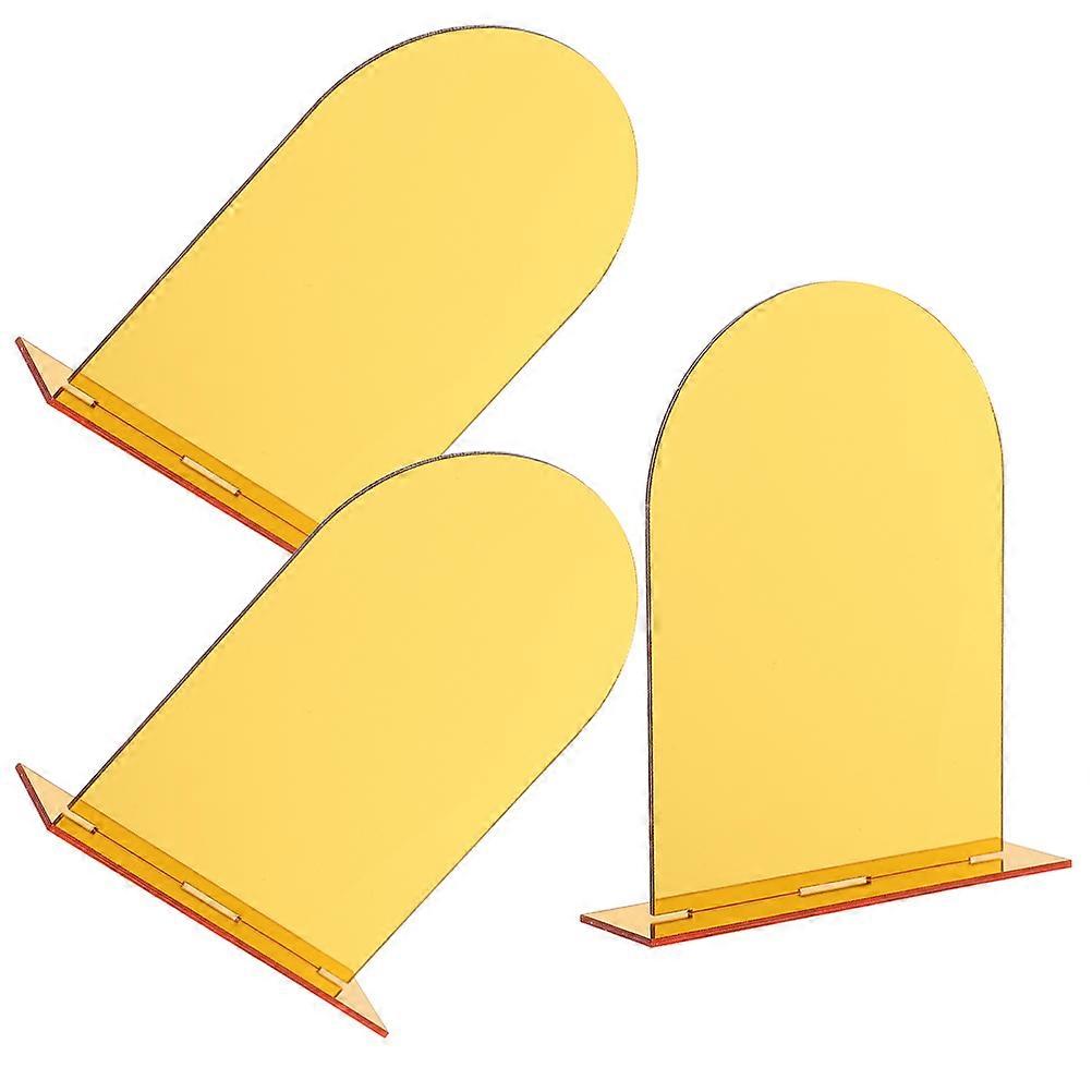 a refined and professional product description for your **3pcs Blank Arch Acrylic Table Signs**:

 

### 3pcs Blank Arch Acrylic Table Signs –