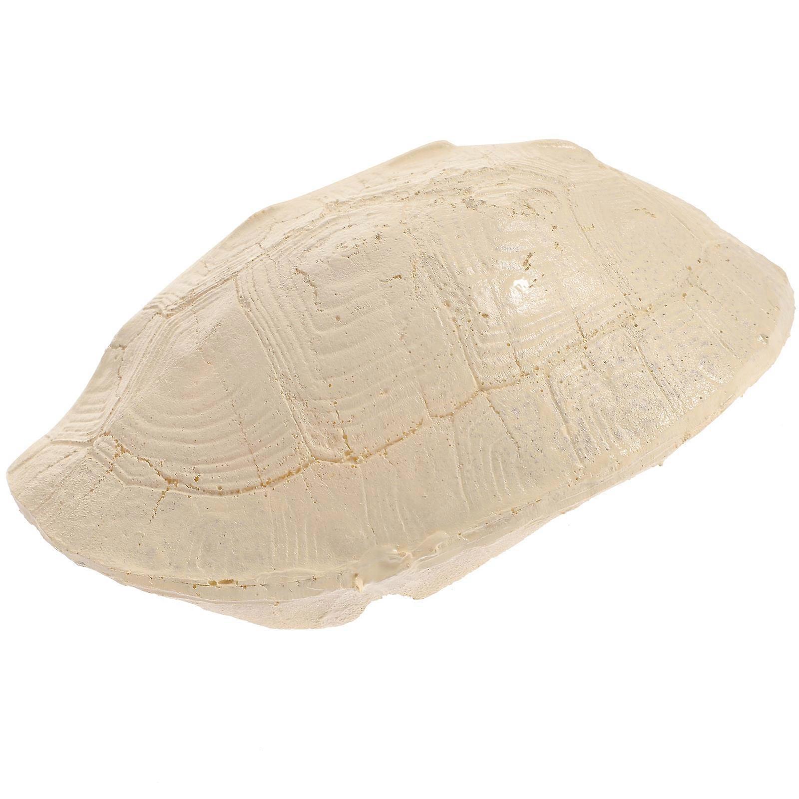 Reptile Hideout Cave Turtle Climbing Deck Reptile Accessories 12.7X10X5.5CM Beige Color Resting 1Pcs
