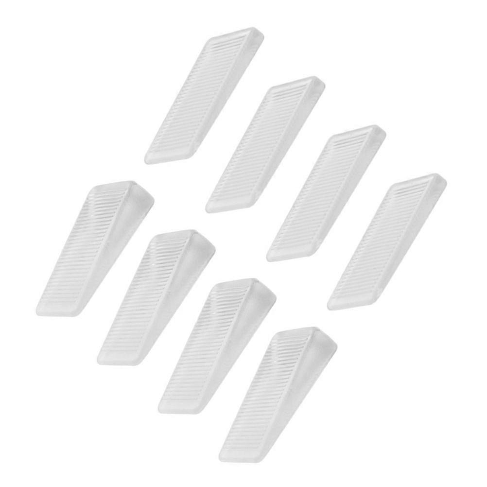 16pcs Clear Door Stop Wedge Transparent Table Shims Leveling Shims Household Set