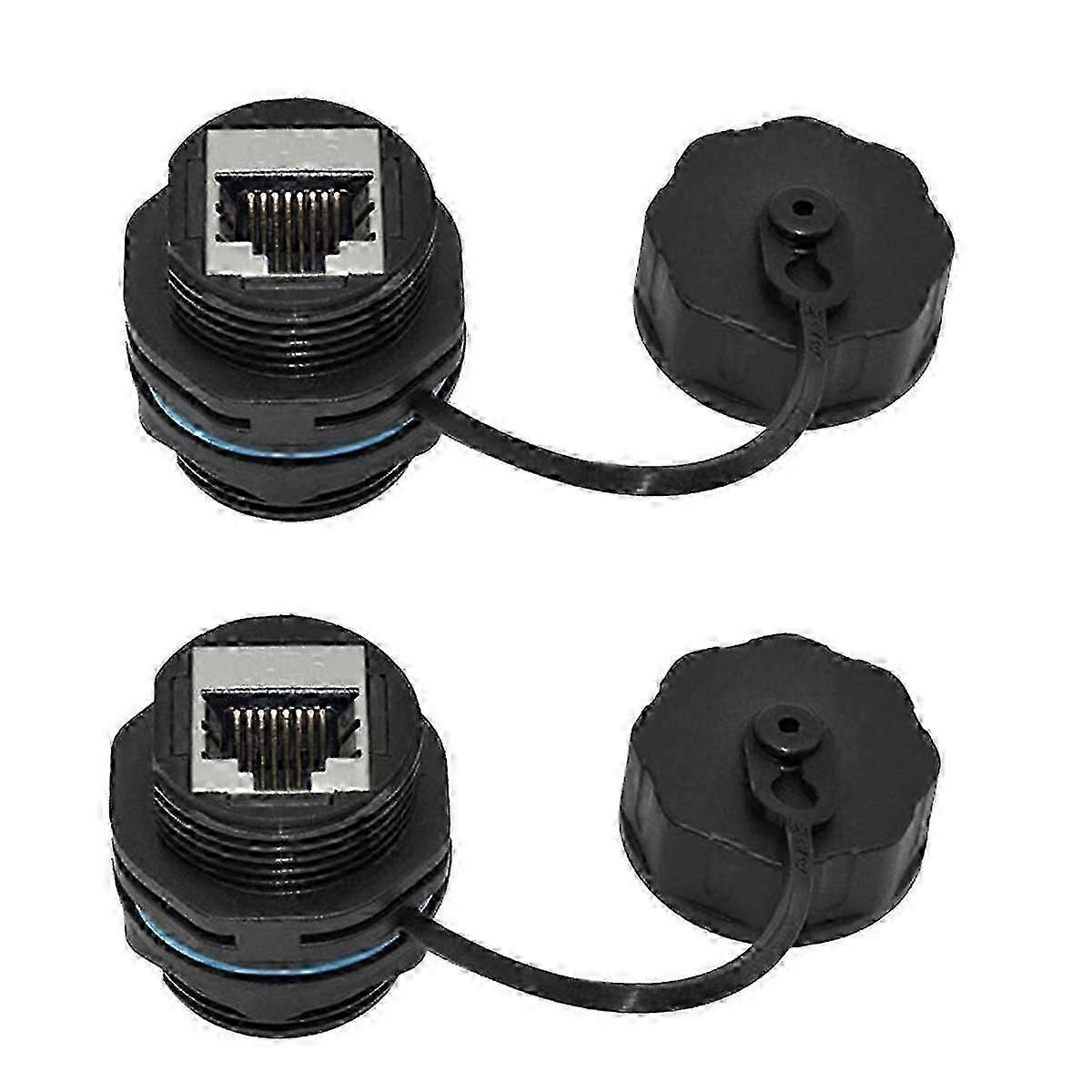 IP68 Shielded Industrial RJ45 Coupler - Dual Panel Mount for Cat5e/Cat6 Ethernet 2025