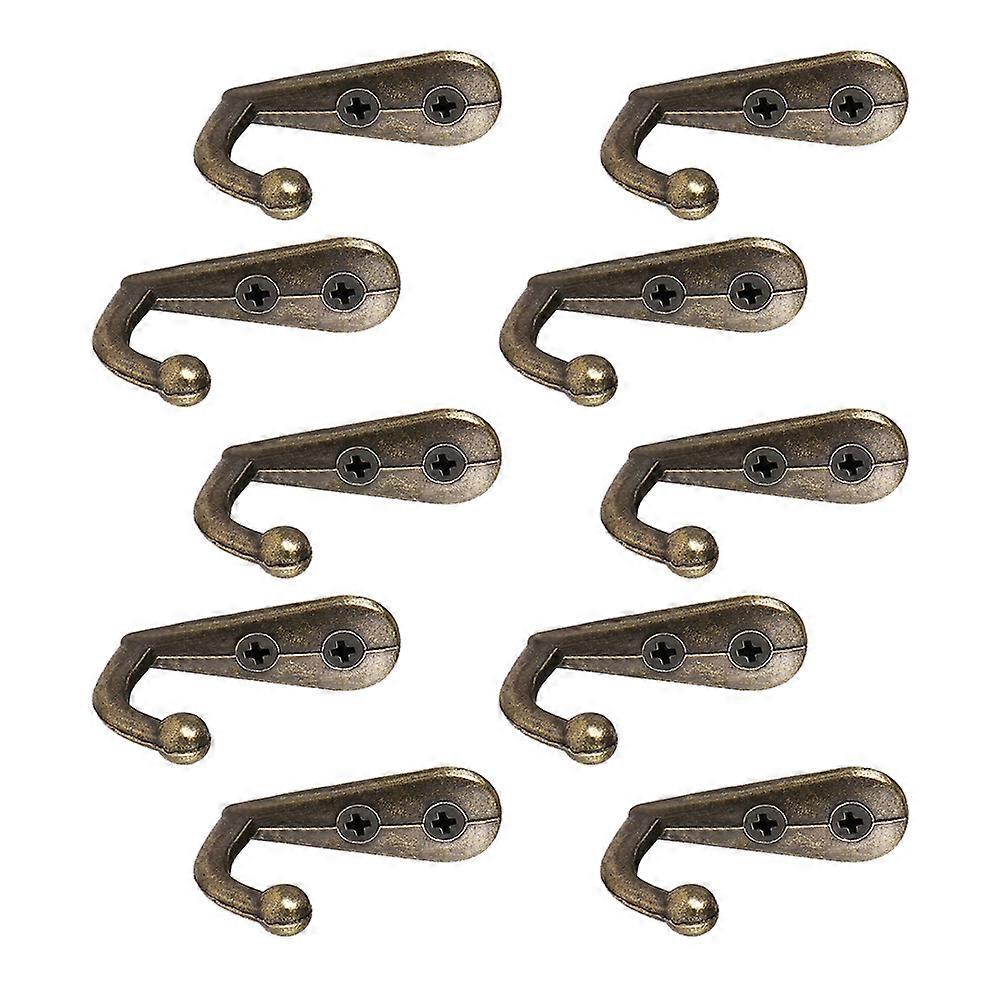 Vintage Coat Hooks Zinc Alloy Heavy Duty Closet Hooks Wall Mounted Hangers for Towel Clothes 12Pcs