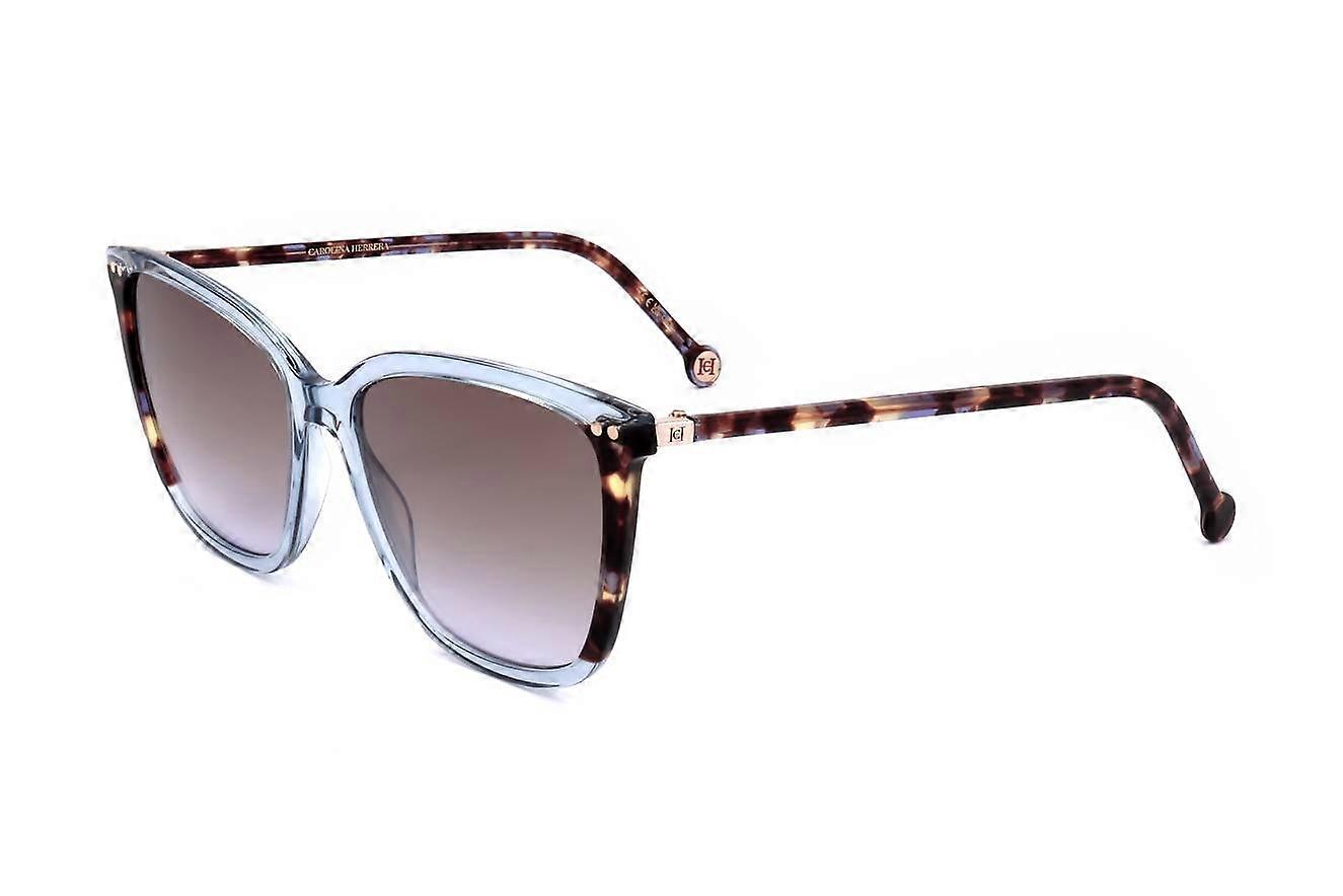 Sunglasses Carolina Herrera HER 0245/S MVU AZURE 55/17/145 WOMAN Blue 55 mm