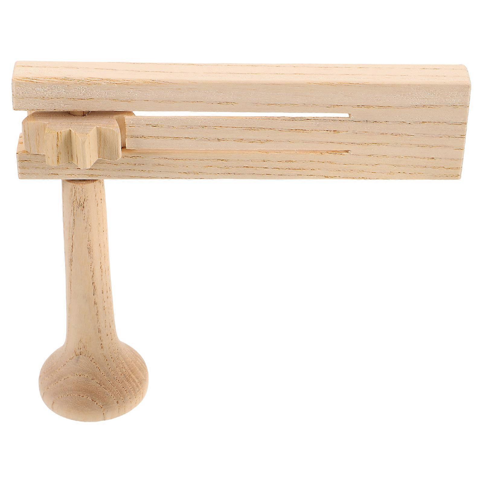 Wooden Ratchet Noise Maker for Child Safe Percussion, Ideal for Sports Events, Parties, and Birthdays, Promotes Cognitive Development and Early Music