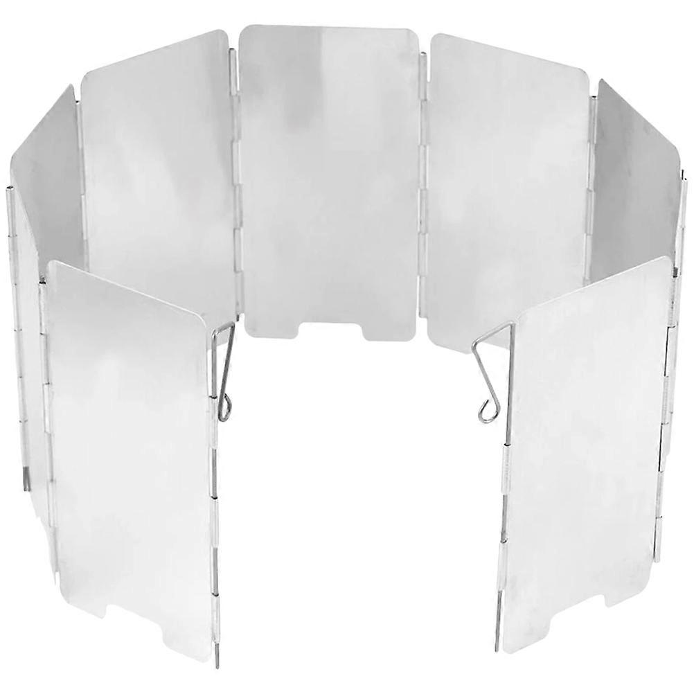 Camping Stove Windscreen Efficient Use For Outdoor Activities Barbecue Silver 1 Set Durable Shield