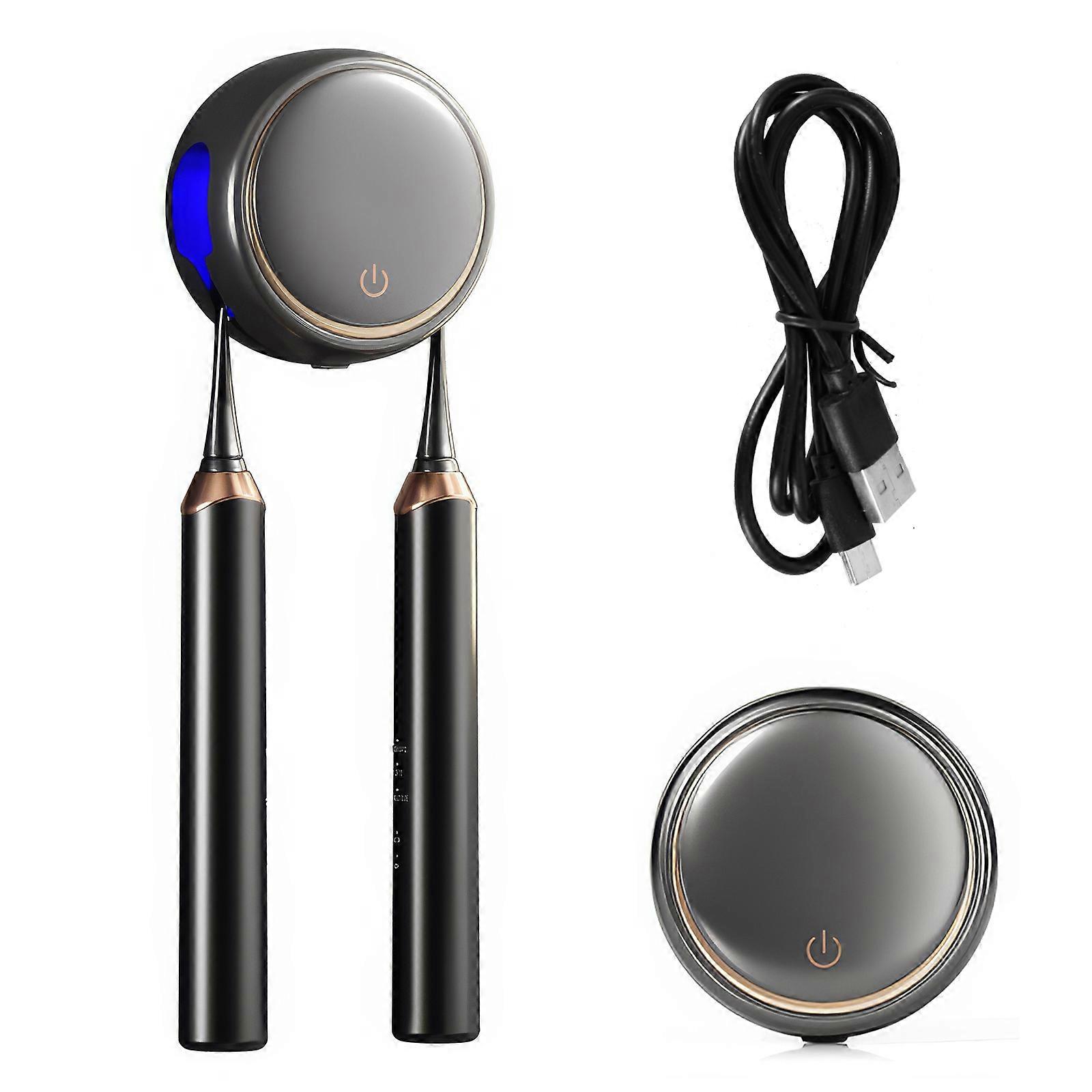 Wall-mounted Dual Toothbrush Sterilizer Gun Gray