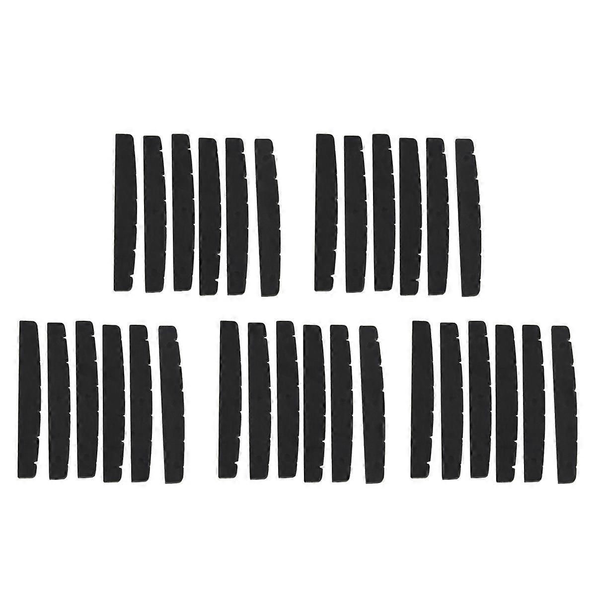 30X Black 6-String Guitar Top Nut 42mm X 3mm
