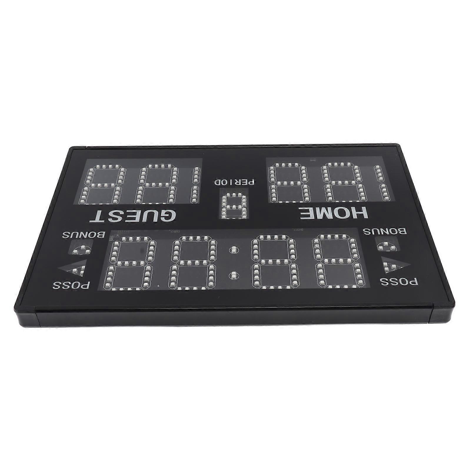 Indoor Tabletop Electronic Scoreboard Multisport 11 Digit LED for Match Training GA30B 100‑240V EU Plug 