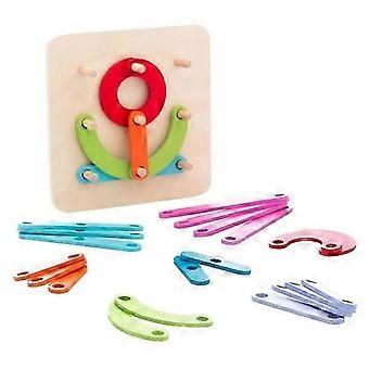 Letter and Number Game in Wood - Koogame multicolour