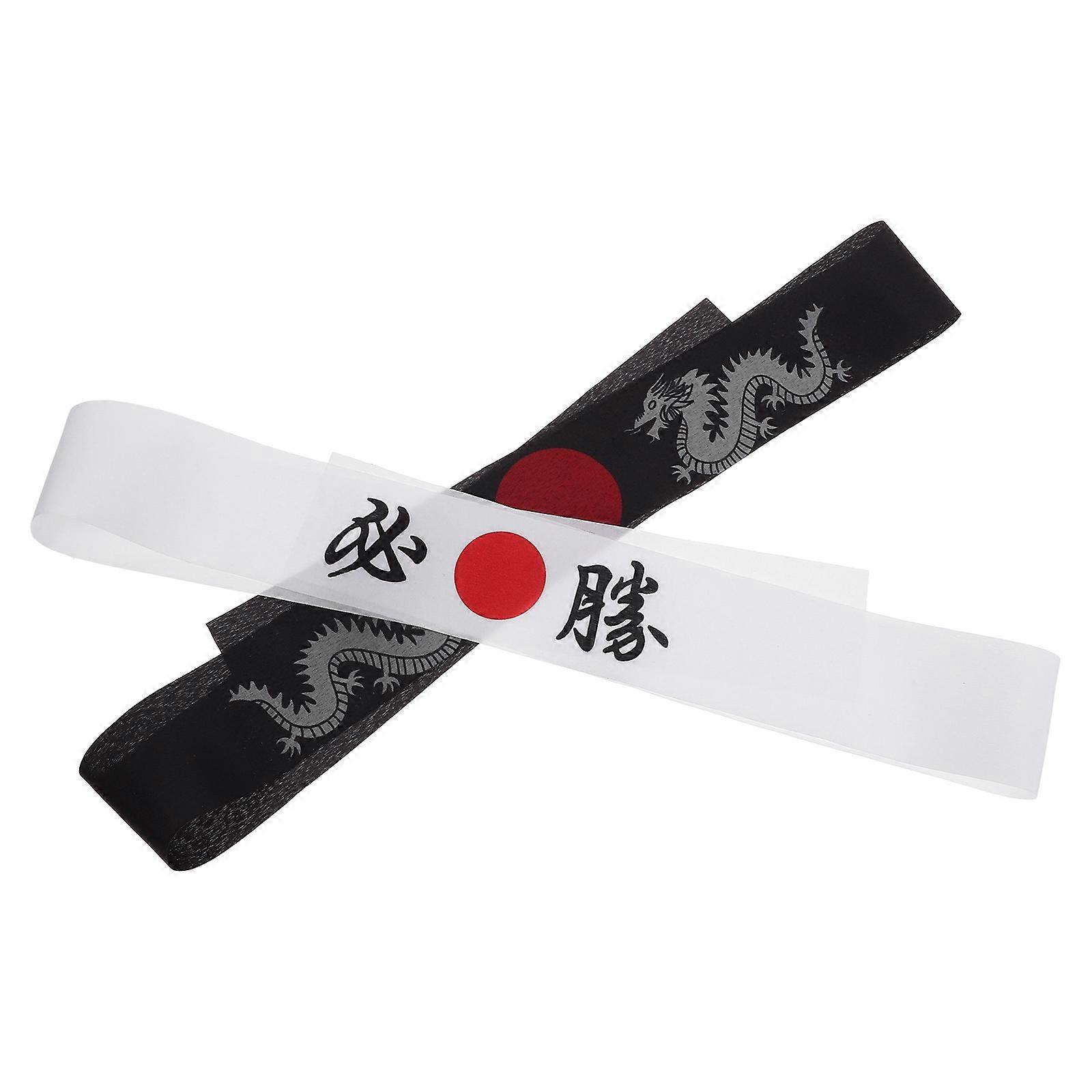 Traditional Japanese Design Ninja Headband with Karate Elements Made of Polyester Multi Color Versatile for Decoration