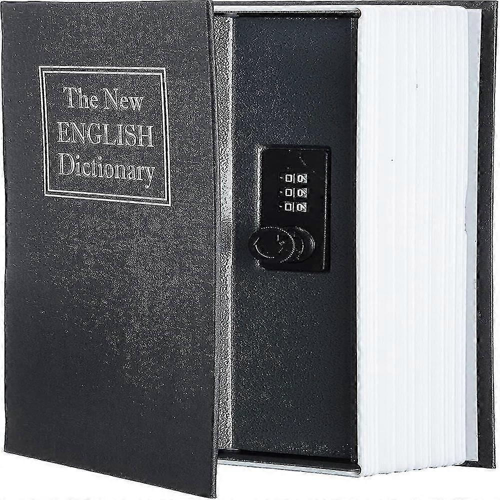book shaped safe - combination lock, black