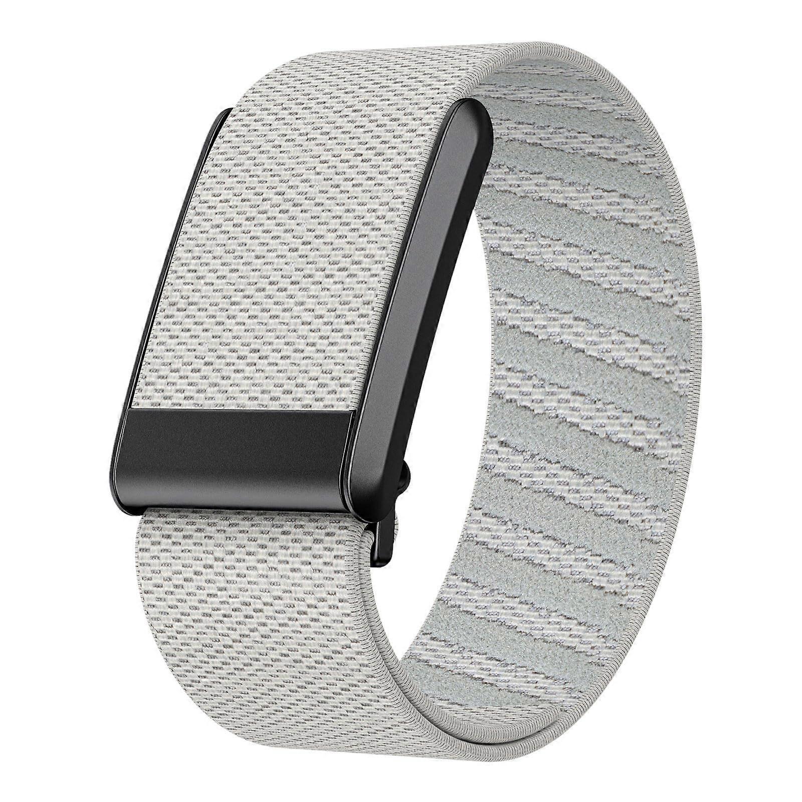 Nylon Watch Strap Compatible With Whoop Band 4, Breathable Nylon Bracelet, Replacement Strap, Light Gray