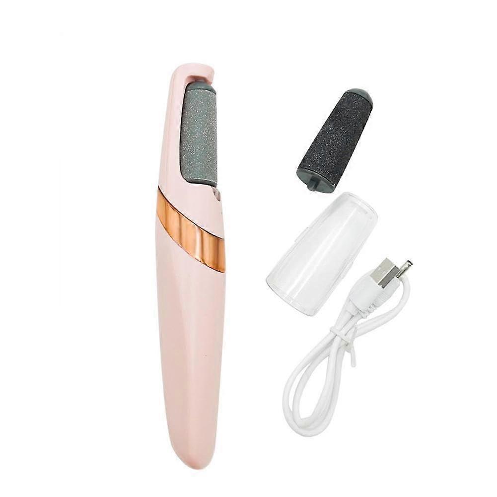 Electric Foot File, Rechargeable Callus Remover for Smooth Feet, 2 Speed Pedicure Kit, Rose Bubble Bag Included