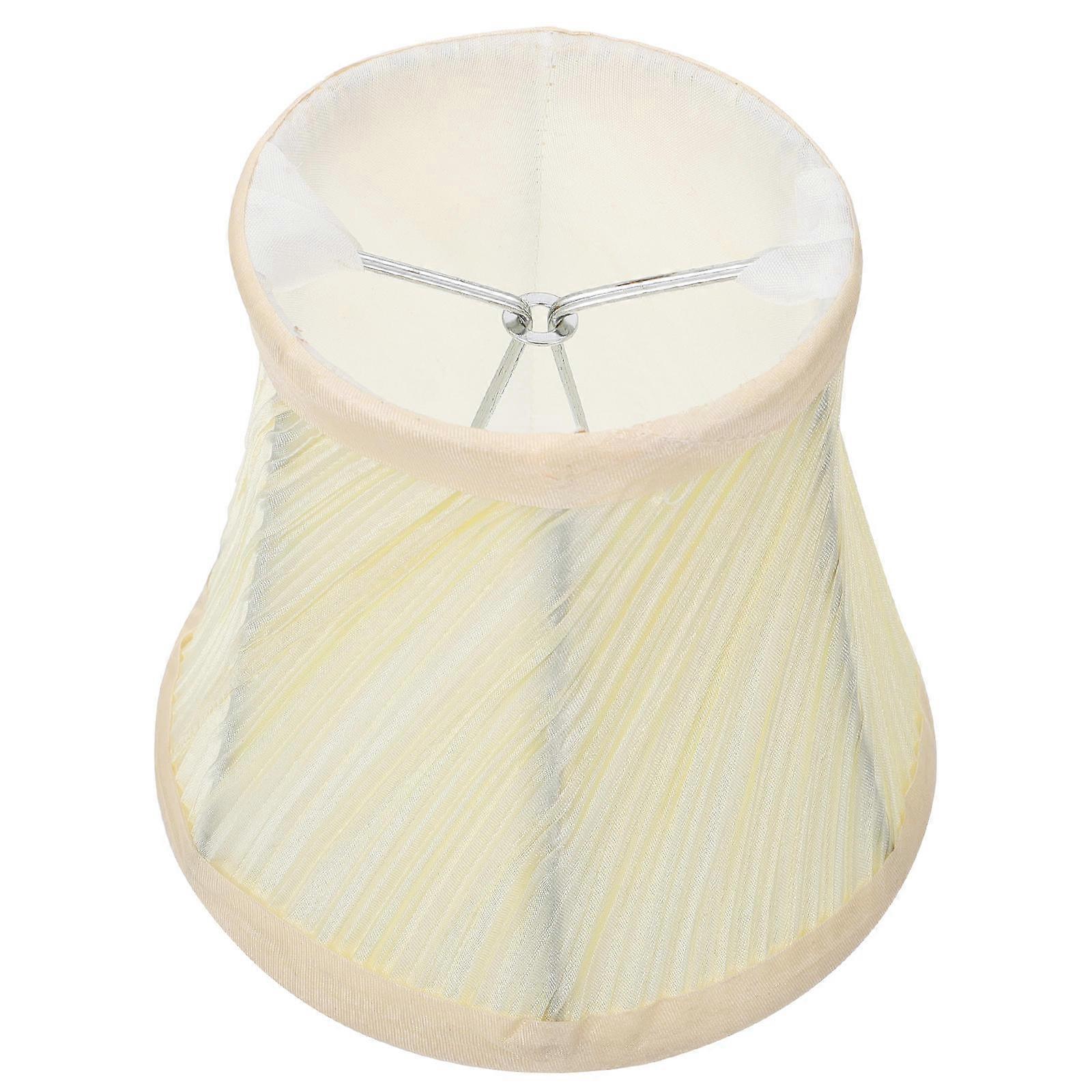 2pcs Cloth Lampshade for Home Hotel Table Chic Light Accessory Yellow