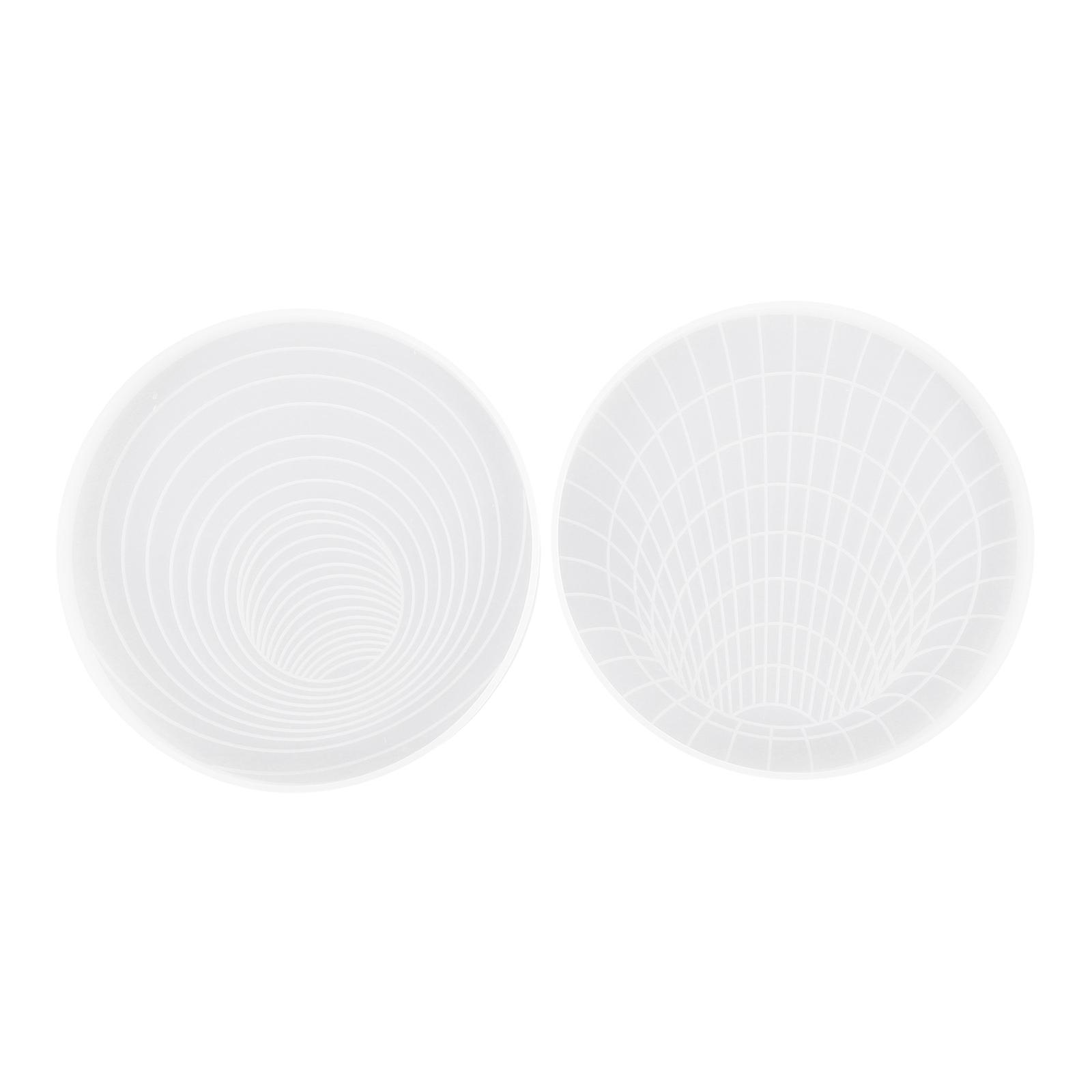 DIY Coaster Making Mold with Silicone Material for Craft Projects White Color 2pcs