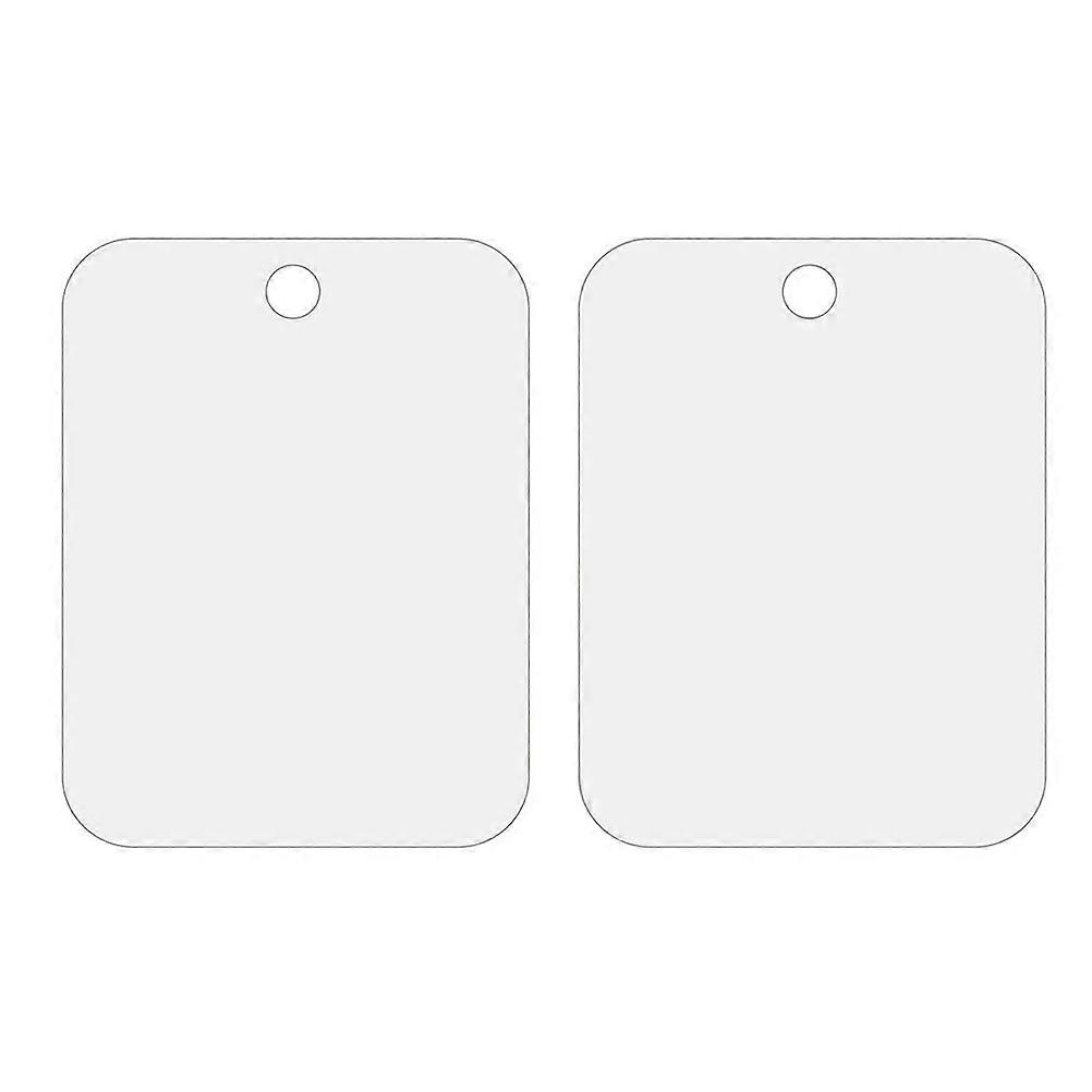 Hanging Mirror Round Mirror Bathroom Mirror Silver Decoration 2Pcs