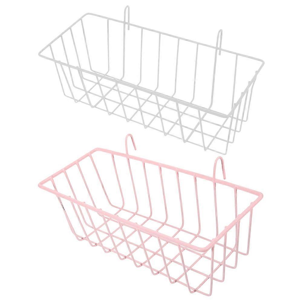 Iron Rabbit Hay Feeder 2Pcs Ideal For Pet Cages Suitable For Feeding Time With Smooth Surface Providing Easy Installation And Prevent Waste