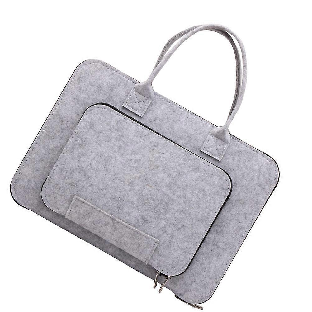 Felt Laptop Carrying Case 41X31CM Perfect For Documents Small Items With Zipper Design For Business 1Pack