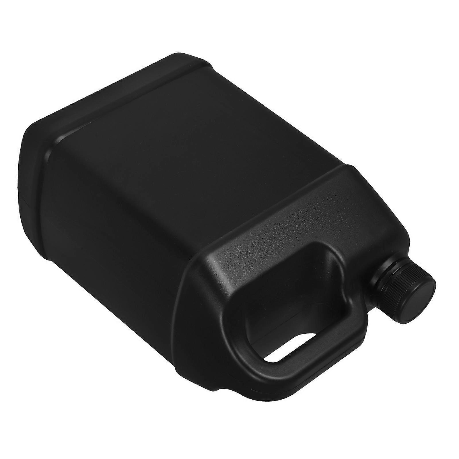 Plastic Liquid Container With Cap 4L Ideal For Chemical Industry Use In Black HDPE For Storage Needs 1Pack