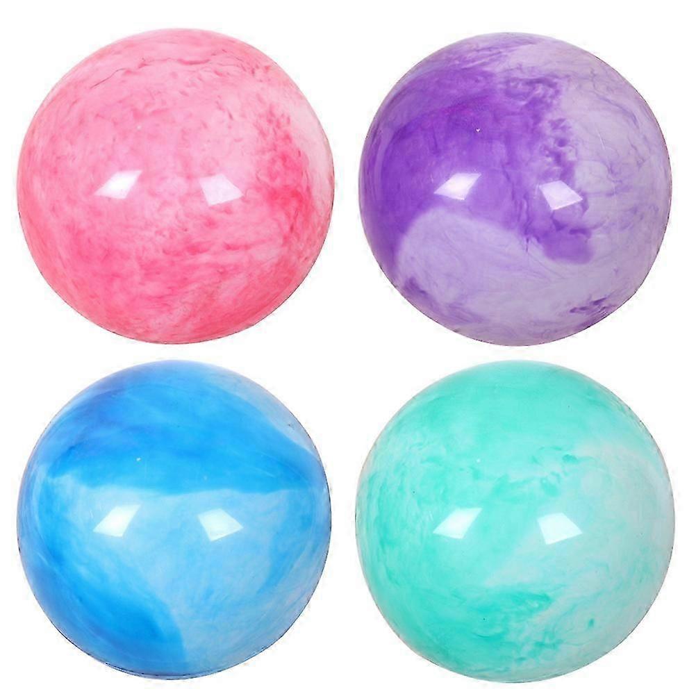 4 Pcs Bouncy Balls Kids Large Size Beach Balls Fun Handballs Bouncy Toys Cloud Bouncing Balls