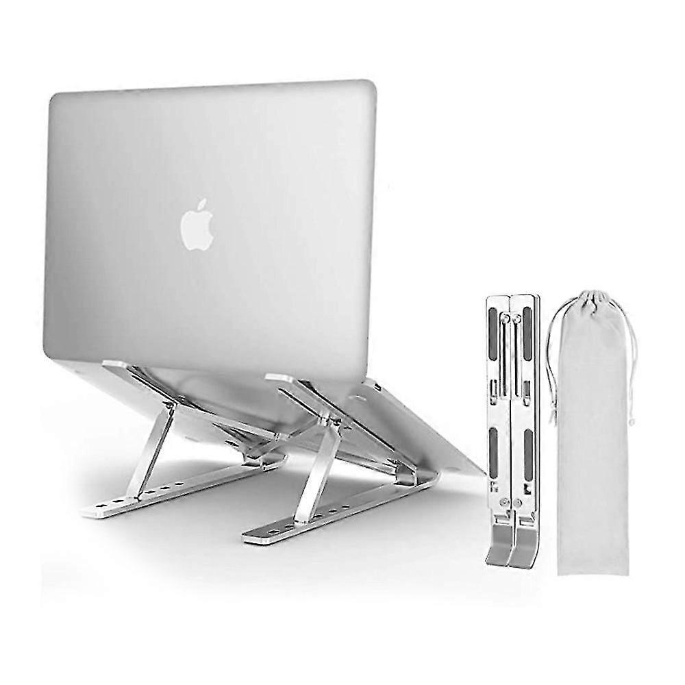 Foldable laptop stand with adjustable angle Silver