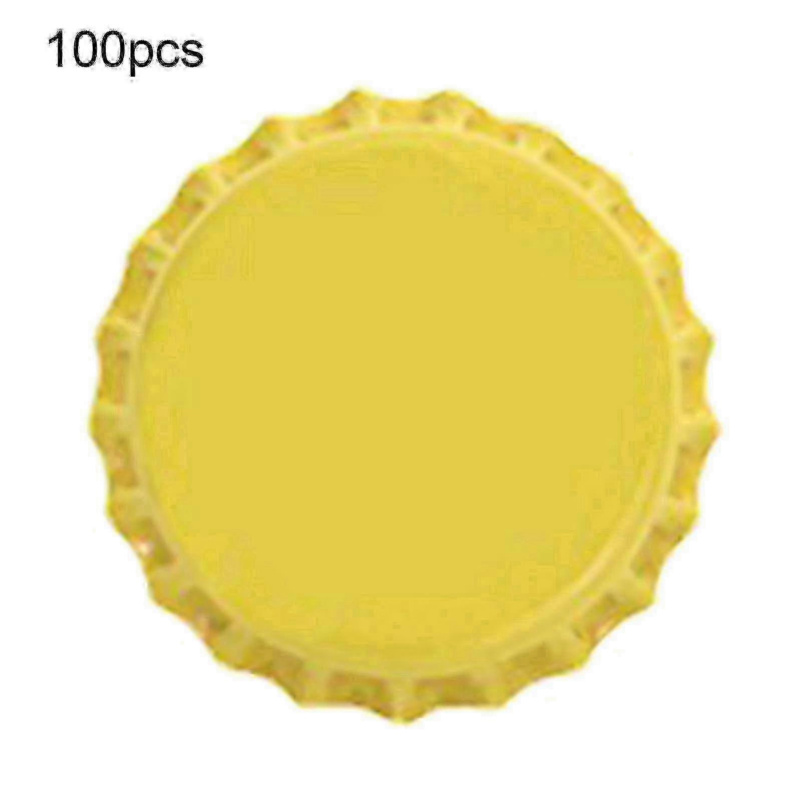 100pcs Mini Beer Bottle Caps - Durable Tinplate Material for Homebrewing & Crafts Edition 0813
