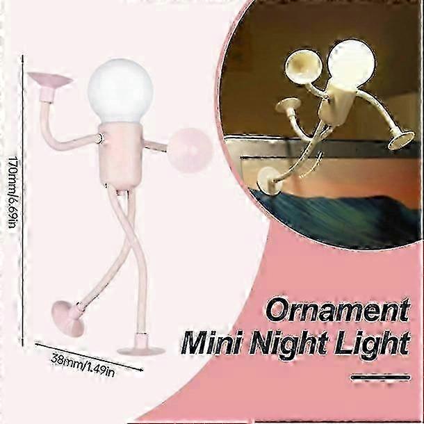 Night Light Shape Changeable Funny Lightbulb man DIY Lights 2025 Newest Cute
