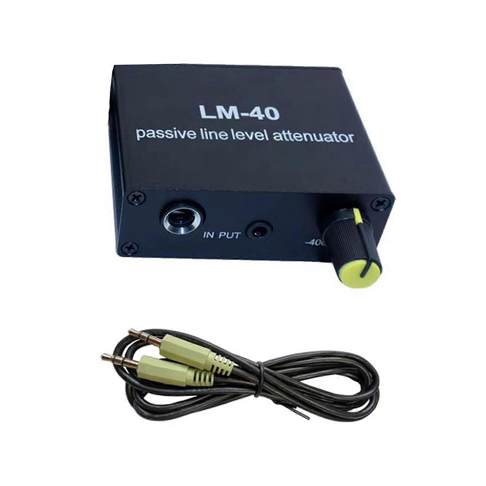 Passive Attenuator Line Output  Low Levels Converter 3.5mm/6.5mm Output Signals Sound Card Microphone Mic Port Interconnecting Devices