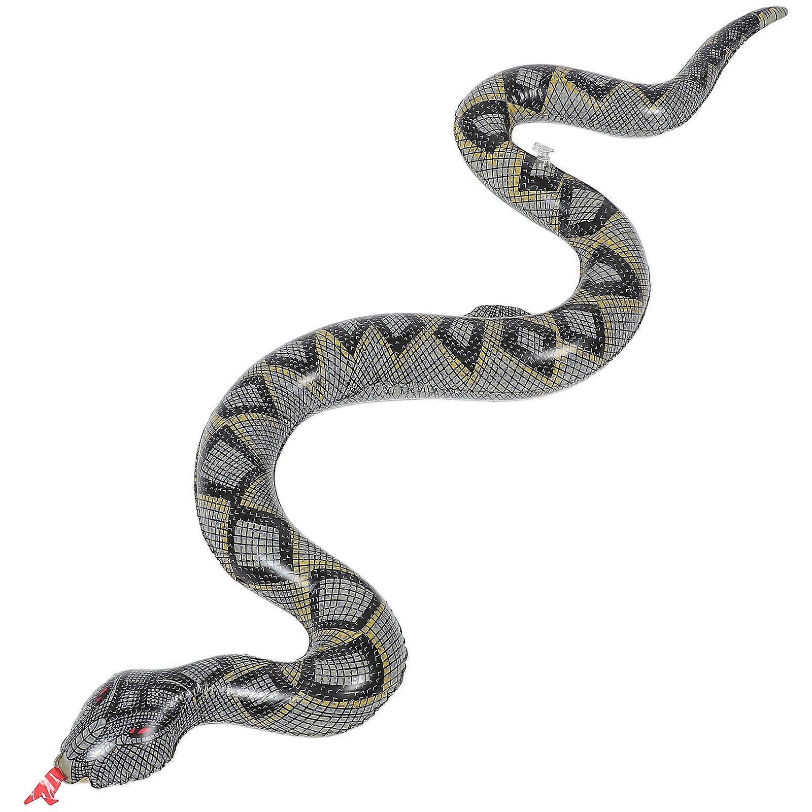 Large Inflatable Snake For Party Decoration Balloon Animal Decor Party Accessory Fake Snake Ornament Prank Snake Toy Balloon Animal